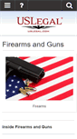 Mobile Screenshot of firearms.uslegal.com