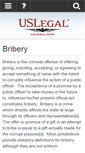 Mobile Screenshot of bribery.uslegal.com