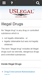 Mobile Screenshot of illegaldrugs.uslegal.com