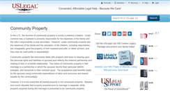 Desktop Screenshot of communityproperty.uslegal.com