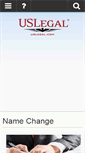 Mobile Screenshot of namechange.uslegal.com