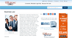 Desktop Screenshot of businesslaw.uslegal.com