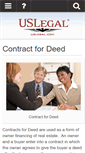 Mobile Screenshot of contractfordeed.uslegal.com