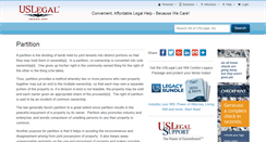 Desktop Screenshot of partition.uslegal.com