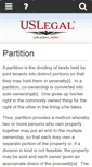 Mobile Screenshot of partition.uslegal.com