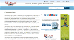 Desktop Screenshot of commonlaw.uslegal.com