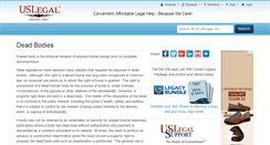 Desktop Screenshot of deadbodies.uslegal.com