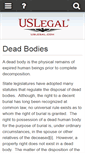 Mobile Screenshot of deadbodies.uslegal.com
