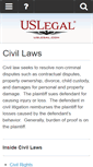 Mobile Screenshot of civillaws.uslegal.com