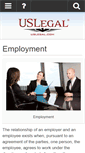Mobile Screenshot of employment.uslegal.com
