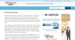 Desktop Screenshot of eminentdomain.uslegal.com