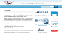 Desktop Screenshot of conspiracy.uslegal.com