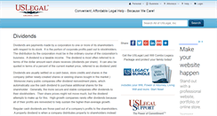 Desktop Screenshot of dividends.uslegal.com