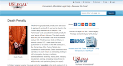 Desktop Screenshot of deathpenalty.uslegal.com