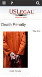 Mobile Screenshot of deathpenalty.uslegal.com