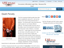 Tablet Screenshot of deathpenalty.uslegal.com