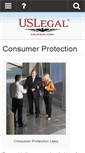 Mobile Screenshot of consumerprotection.uslegal.com