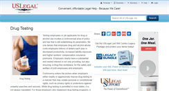 Desktop Screenshot of drugtesting.uslegal.com