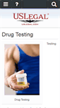 Mobile Screenshot of drugtesting.uslegal.com