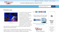 Desktop Screenshot of forensiclaw.uslegal.com
