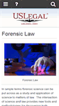 Mobile Screenshot of forensiclaw.uslegal.com