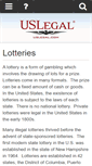 Mobile Screenshot of lotteries.uslegal.com