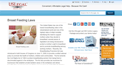 Desktop Screenshot of breastfeedinglaws.uslegal.com