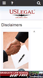 Mobile Screenshot of disclaimers.uslegal.com