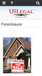 Mobile Screenshot of foreclosures.uslegal.com