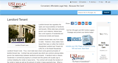 Desktop Screenshot of landlordtenant.uslegal.com