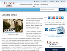 Tablet Screenshot of landlordtenant.uslegal.com