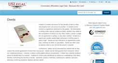 Desktop Screenshot of deeds.uslegal.com