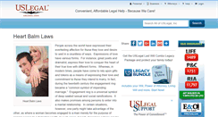 Desktop Screenshot of heartbalmlaws.uslegal.com