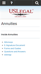 Mobile Screenshot of annuities.uslegal.com