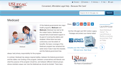 Desktop Screenshot of medicaid.uslegal.com