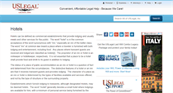 Desktop Screenshot of hotels.uslegal.com