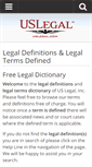 Mobile Screenshot of definitions.uslegal.com