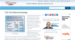 Desktop Screenshot of 1031exchange.uslegal.com