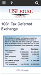 Mobile Screenshot of 1031exchange.uslegal.com
