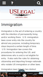 Mobile Screenshot of immigration.uslegal.com