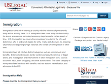 Tablet Screenshot of immigration.uslegal.com