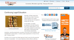 Desktop Screenshot of cle.uslegal.com