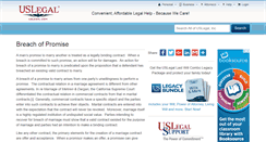 Desktop Screenshot of breachofpromise.uslegal.com