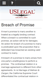 Mobile Screenshot of breachofpromise.uslegal.com