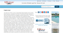 Desktop Screenshot of hatchact.uslegal.com