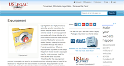 Desktop Screenshot of expungement.uslegal.com