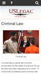 Mobile Screenshot of criminallaw.uslegal.com