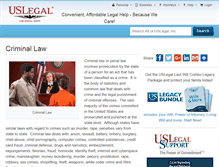 Tablet Screenshot of criminallaw.uslegal.com