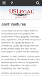 Mobile Screenshot of jointventures.uslegal.com