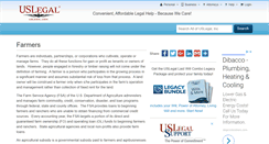 Desktop Screenshot of farmers.uslegal.com